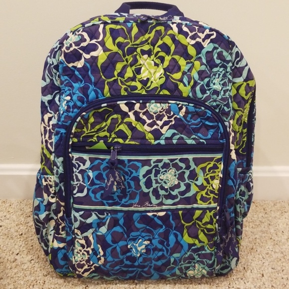 Vera Bradley Handbags - NWT! Vera Bradley Blue Multi Campus Backpack